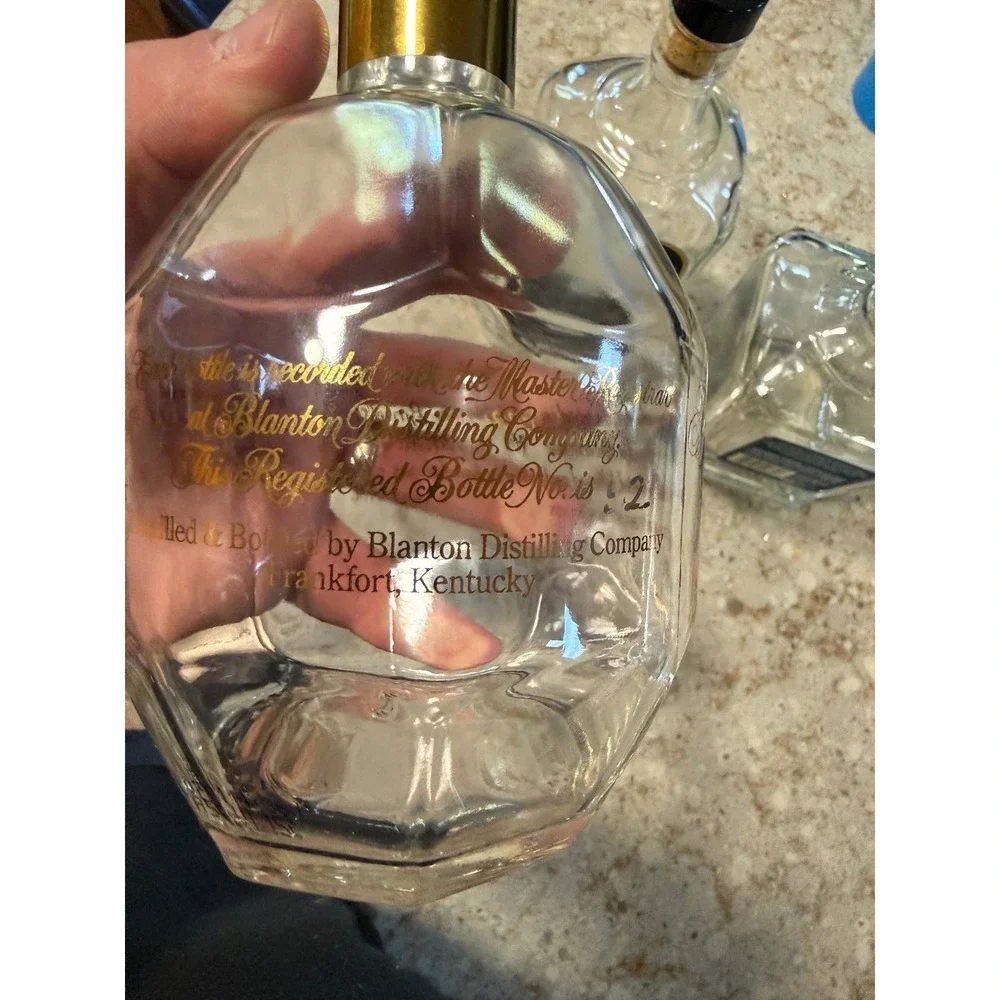 Empty Whiskey Bottle Lot Jack Daniels Heritage Elmer T Lee Blantons Gold Edition